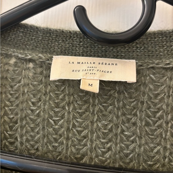 Sezane Achille Jumper Knitwear in Khaki - Picture 5 of 6